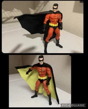 Custom Mcfarlane Batman Robin Tim Drake Wired Cape dc multiverse not fIGURE