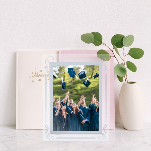 2 Pcs Bilderrahmen Aus Kristallglas Tischplatte Fotohalter Anzeigen Baby - Bild 7 von 12