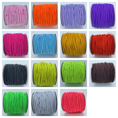 43 yards 2mm Roll Round Elastic Stretchy Flexible Thread String Cord