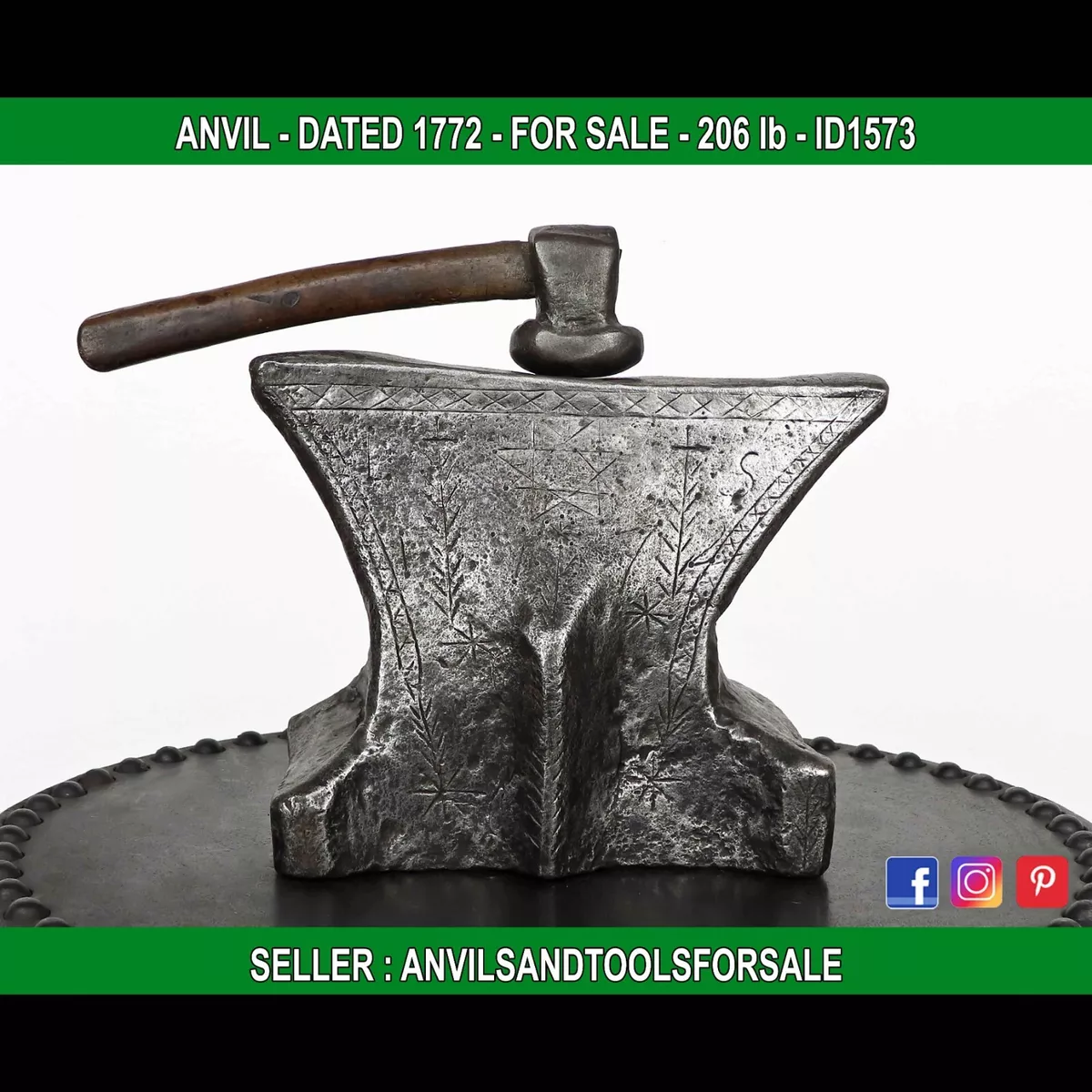 200 lb on sale anvil for sale