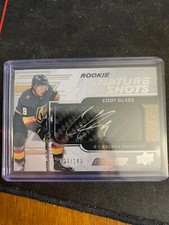 2019-20 UD ENGRAINED CODY GLASS ROOKIE SIGNATURE SHOTS CODY GLASS AUTO 29/149