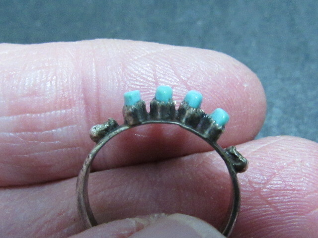 native american turquoise ring - image 4
