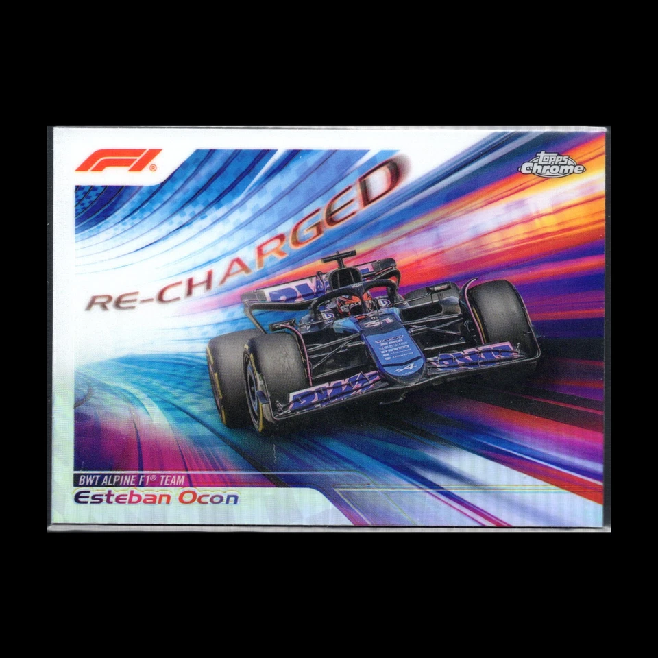 2024 Topps Chrome Formula 1 ESTEBAN OCON #RECH-9 Re-Charged - Image 3 of 4