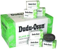 6 BARS 100 All Natural Dudu Osun Black Soap Anti Acne,Fungus,Blemish,Psoriasis