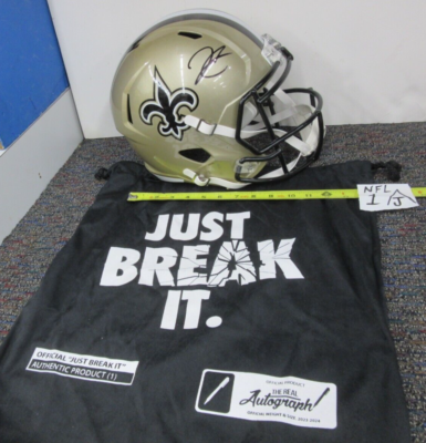 derek carr football helmet New Orleans Saints Derek Carr autograph signed helmet NFL Fanatics