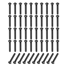 50 Pcs M4-0.7x32mm Button Head Socket Cap Bolts Screws 10.9 Grade Alloy Steel