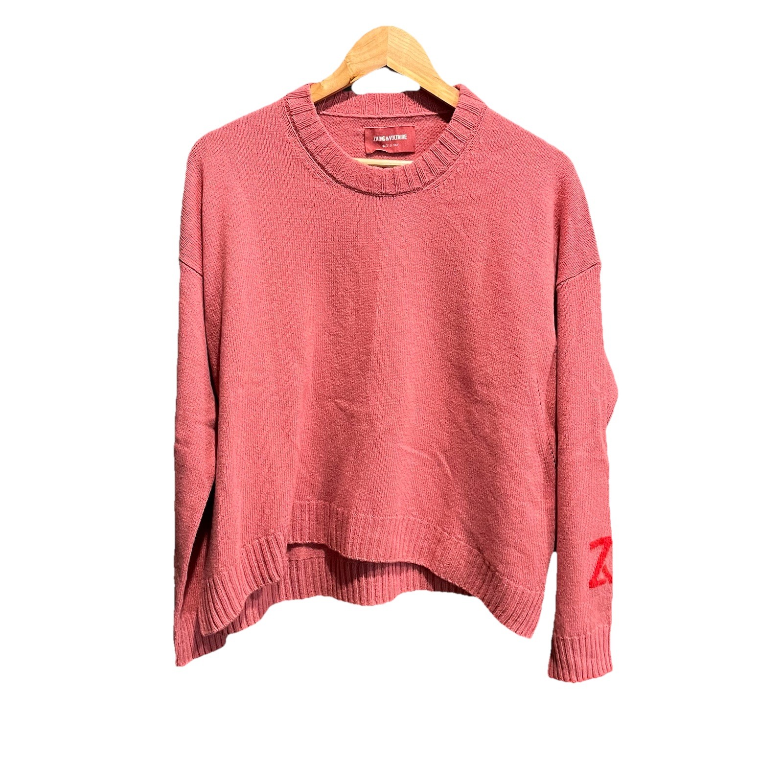 Zadig & Voltaire Pink 100% Cashmere Women's Sweater Size Small