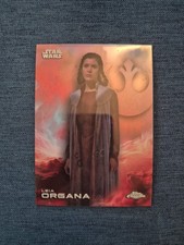2025 Topps Chrome Star Wars Leia Organa Refractor 80