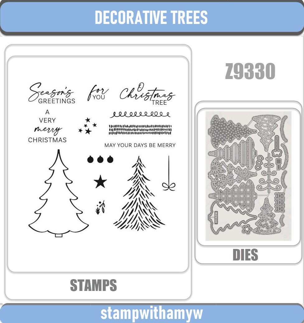 DECORATIVE TREE Metal Cutting Dies & Stamps Scrapbook DIY Greeting Card Handmade
