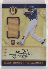 2017 Panini Chronicles Gold Standard Rookie Jersey /99 Lewis Brinson Auto 07rd