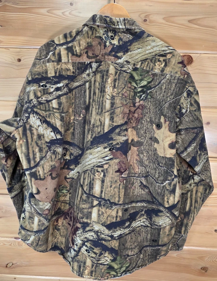 Cabelas Chamois Shirt Men XL Realtree Hunting Camo Heavy Break Up Infinity - Image 4 of 4
