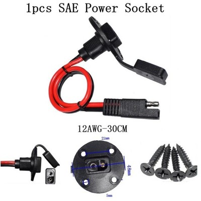 30cm 12AWG Solar Quick Connect SAE zu SEA Steckdose Seitenwand Port Kabelverbind
