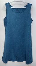 Patagonia Seabrook Sleeveless Dress Teal Gorpcore Athletic Granola Girl Women L