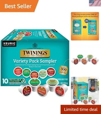 Exquisite Tea Sampler K-Cups: 10 Count Variety of English Breakfast & More