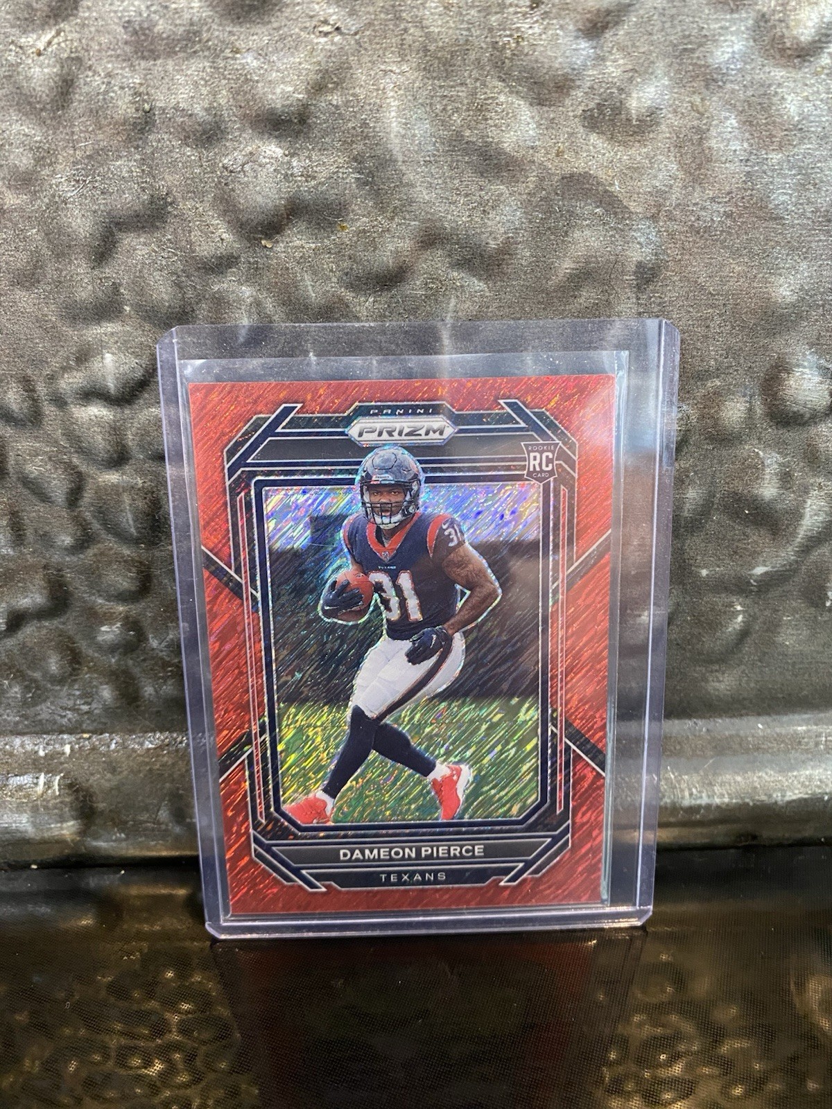 2022 Panini Prizm Dameon Pierce #322 Rookie Red Shimmer Prizm 16/35 - Texans