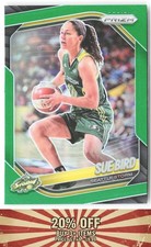 2025 Panini Prizm WNBA #38 Sue Bird Green Prizms Seattle Storm