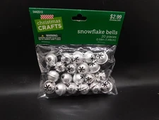 christmas crafts Snowflake Jingle Bells 20pcs