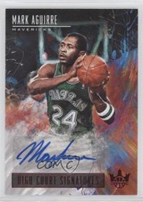 2018-19 Panini Court Kings High Signatures Ruby 83/99 Mark Aguirre Auto 0a7d