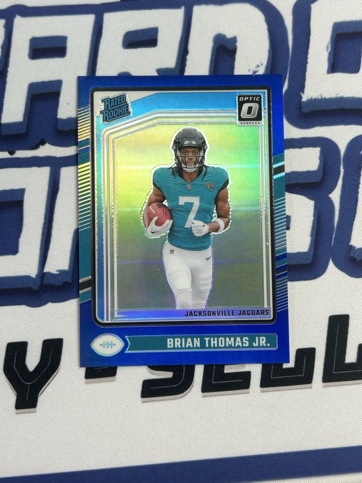 2024 Panini Donruss Optic Blue Rated Rookie #214 Brian Thomas Jr /199