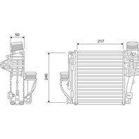Valeo 818290 LadeluftküHler FüR Citroen Peugeot Opel DS Toyota Fiat Vauxhall