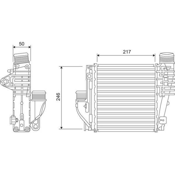 Valeo 818290 LadeluftküHler FüR Citroen Peugeot Opel DS Toyota Fiat Vauxhall-image