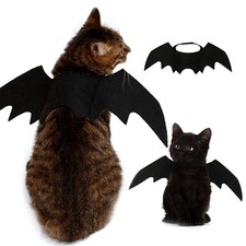 Pet Cat Dog Bat Wings Costume | Halloween Cosplay Fancy Dress Party Outfit UK