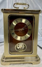 Vintage Brass Hamilton Mantle Clock 8"