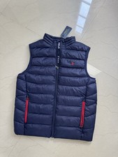 Polo Ralph Lauren Boys Puffer Vest Quilted Blue Red Pony XL 18-20 NWT