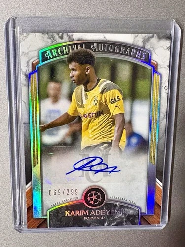2022-23 Topps Museum UCL Collection Karim Adeyemi Archival Auto Autograph /299