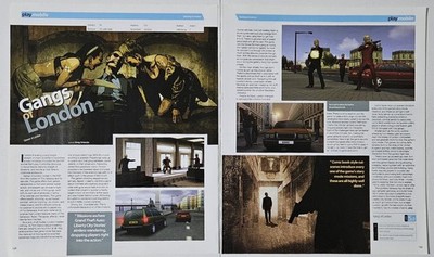 Gangs of London PSP Sony 2006 Vintage Video Game Magazine Print Ad Article
