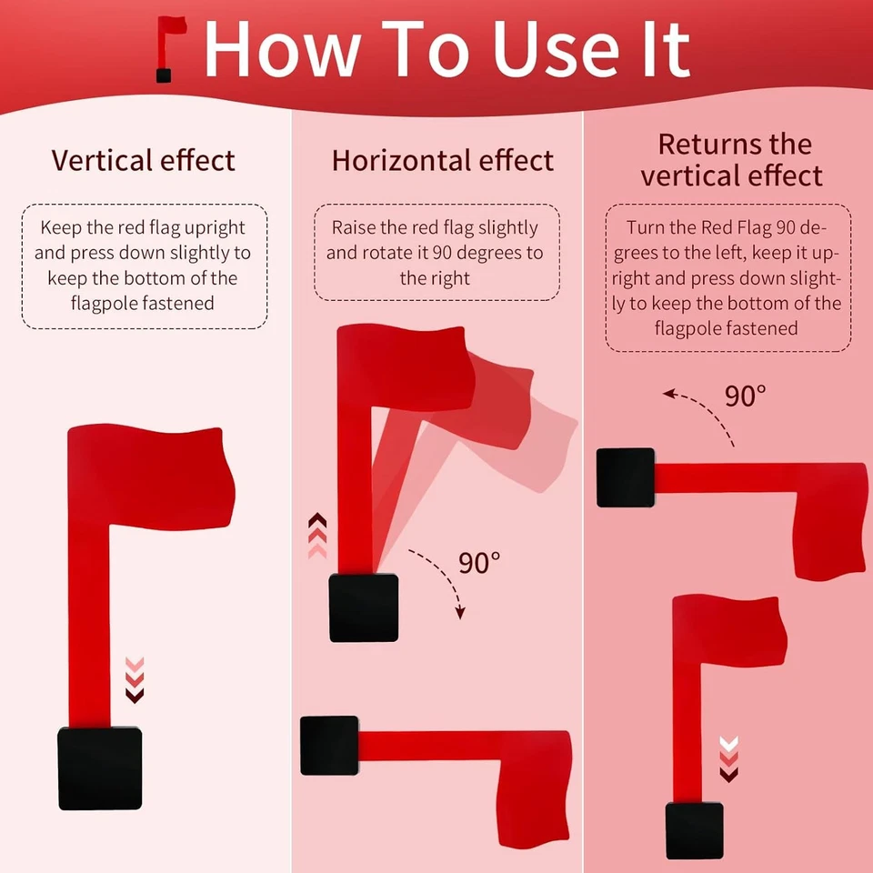 Easy-Install Mailbox Flag Replacement Kit - Upgrade Your with a red - Image 3 of 4