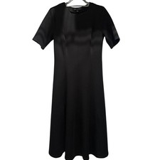 Banana Republic Black Short Sleeve Midi Dress Size M