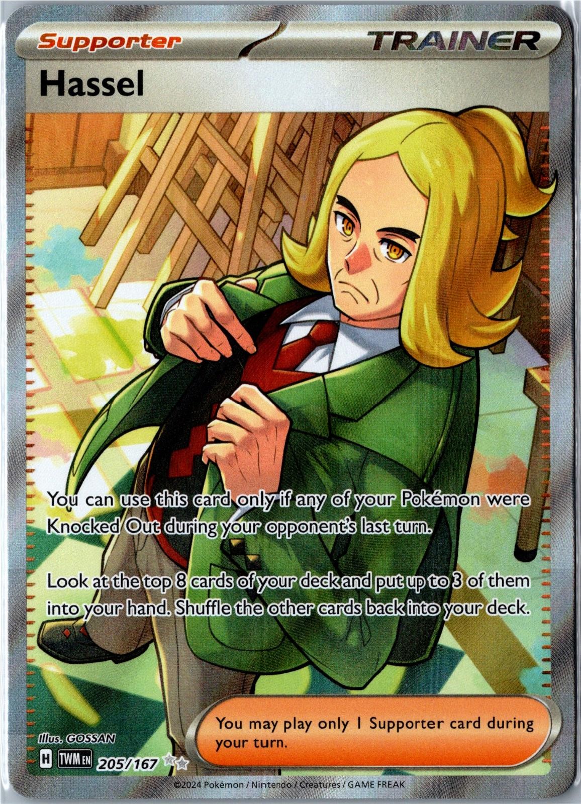 Pokemon Card - Hassel 205/167 Twilight Masquerade Ultra Rare Near Mint