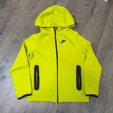 Nike Tech Fleece Full-Zip Hoodie   Youth Large   Volt/Neon Yellow   Preowned