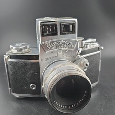 Ihagee Exakta Varex IIa SLR Film Camera Silver Black with Biotar 58mm Lens