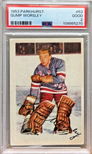 1953 Parkhurst #53 Gump Worsley Rookie PSA 2