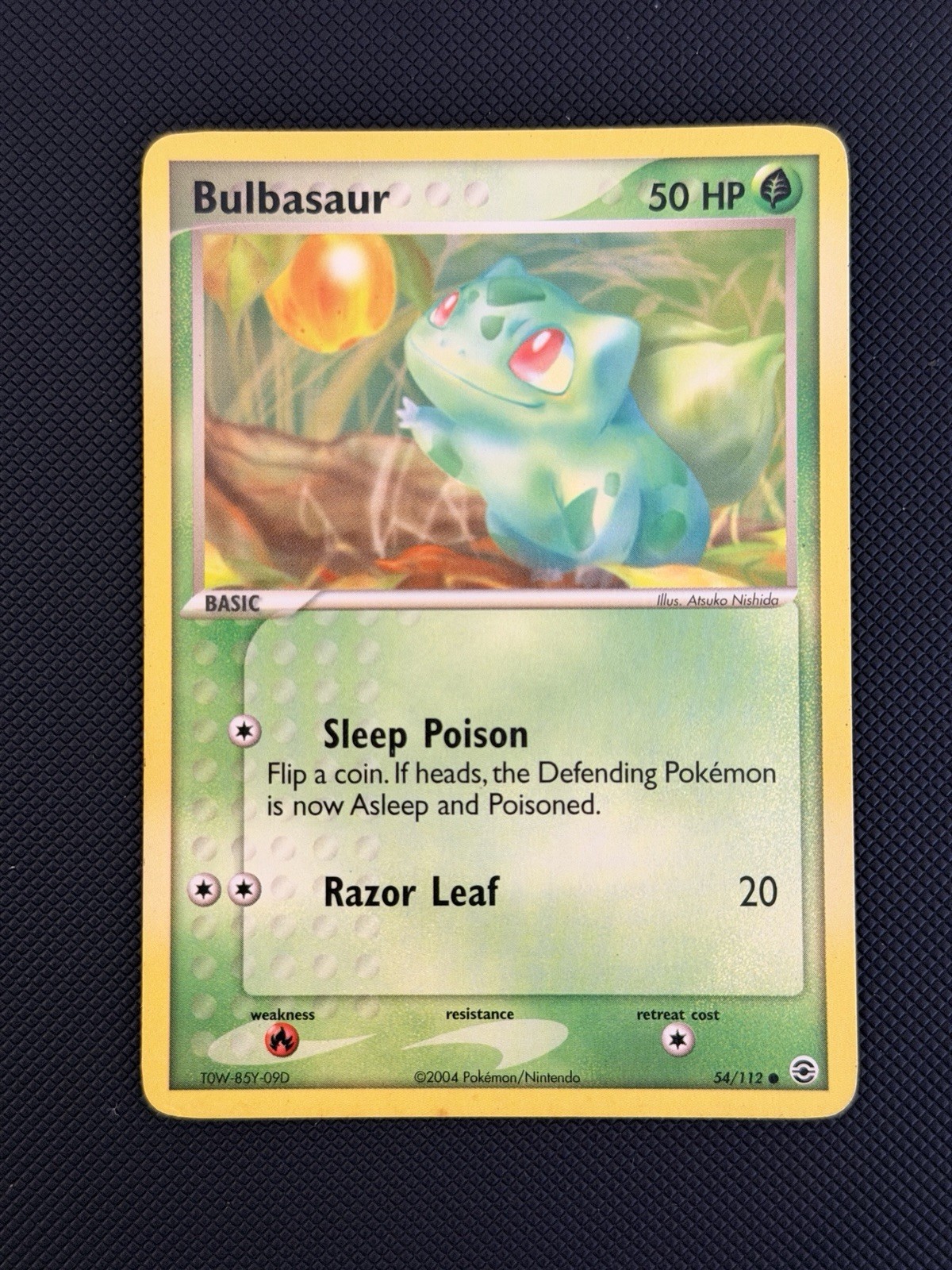 Pokémon TCG Bulbasaur 54/112 EX FireRed & LeafGreen Common English 2004