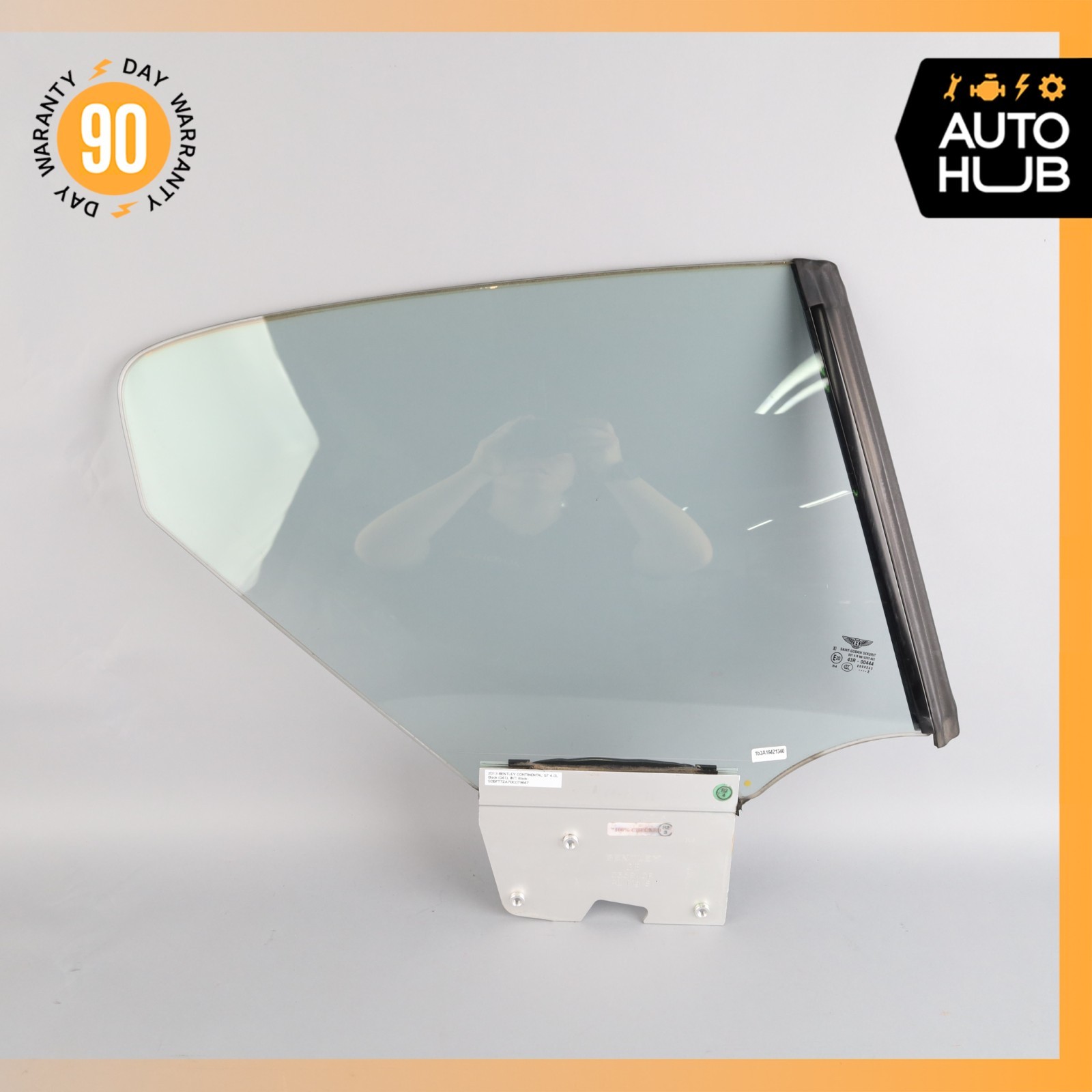 12-17 Bentley Continental GT Coupe Rear Right Side Quarter Window Glass OEM 73k