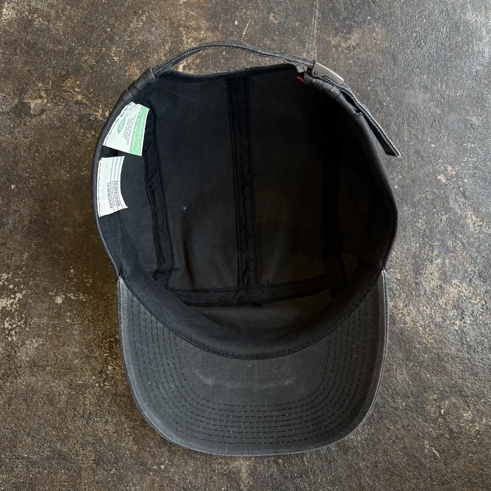 Broner Waxed Cotton Hat Made In USA Vintage Gray 5-Panel - Image 4 of 4