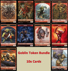 MTG Goblin Token Lot - Set 10x Cards Commander Red Deck - Magic Cards Bundle
