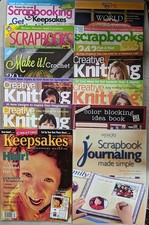 Various scrapbook/Knitting Magazine Scrapbooks Etc Memory Makers Scrapbook K X12