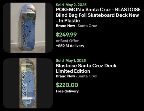 Santa Cruz x Pokemon Squirtle Evolution Line *READ DESCRIPTION* - Picture 2 of 4