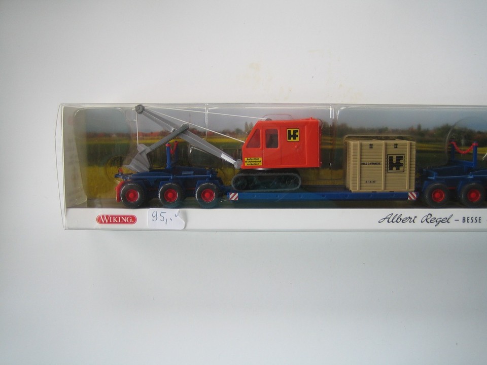 Wiking H0-PMS 16-50-02-Albert Regel Kassel-Krupp-Scheuerle Anhänger-OVP ...