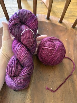 Malabrigo Rios Magenta Merino Wool Lot Of 2