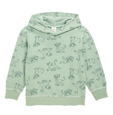 Disney The Lion King Boys Jem Simba Print Hooded Sweatshir in Green Sz 5