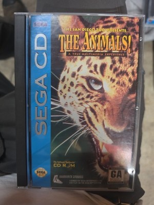 Sega Cd The Animals! San Diego Zoo +Foam+papers CD-ROM BRAND NEW NEVER PLAYED !!