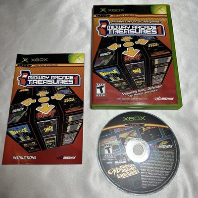 Midway Arcade Treasures Microsoft Xbox Tested CIB Manual & Case