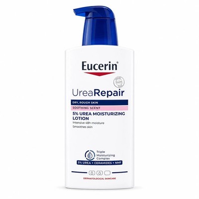 Eucerin UreaRepair PLUS 5% Lotion 400ml   mit beruhigendem Duft   48h Pflege