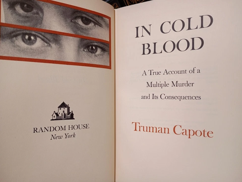 In Cold Blood Truman Capote 1965 First Edition First Printing w/DJ VG - Image 3 of 4