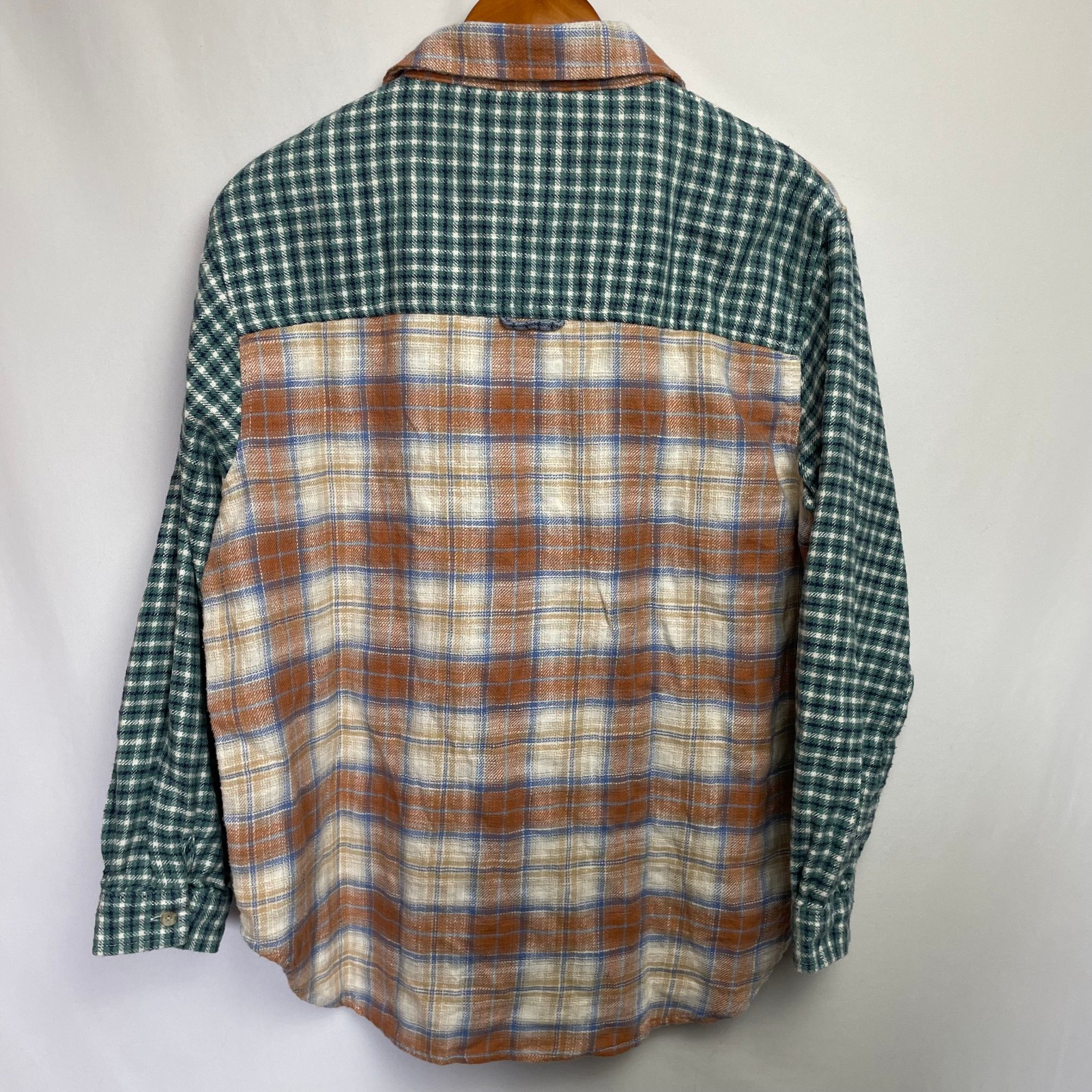 American Eagle Womens Patchwork Flannel Shirt Siz… - image 9